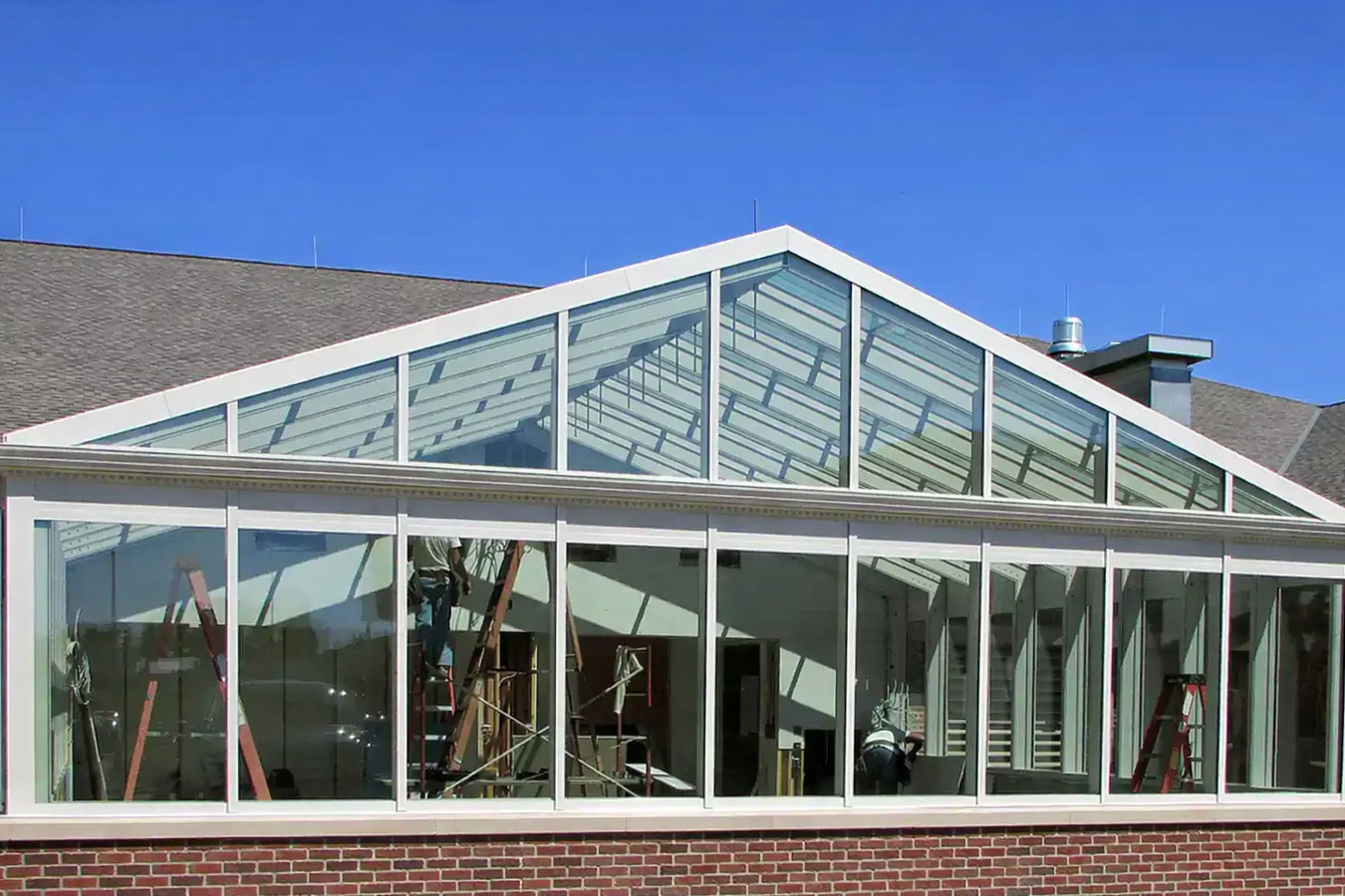 Solarium installation on a Santa Barbara CA home